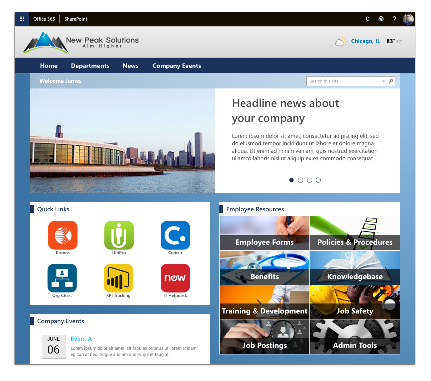 Building great SharePoint Intranets for consulting firms in Milwaukee, San Jose, Carolina, Illinois